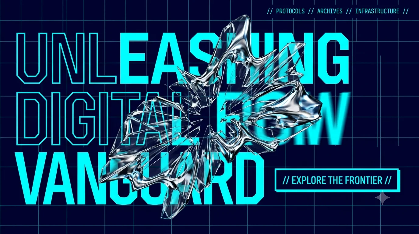 Digital Vanguard — futuristic web design and branding project by Gilda Studio