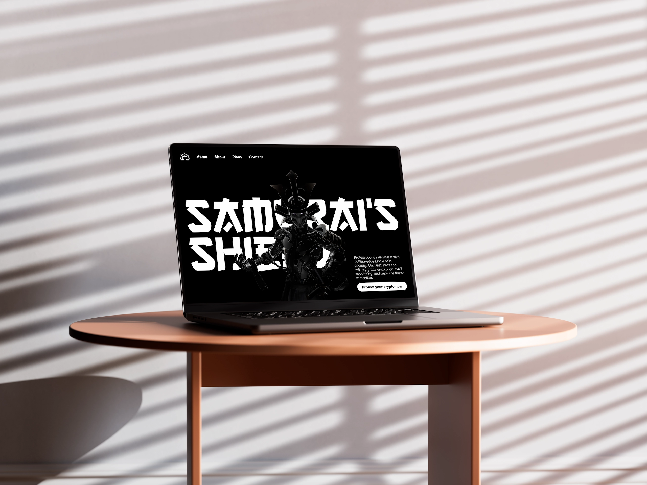 Samurai Shield — brand identity and web design project by Gilda Studio